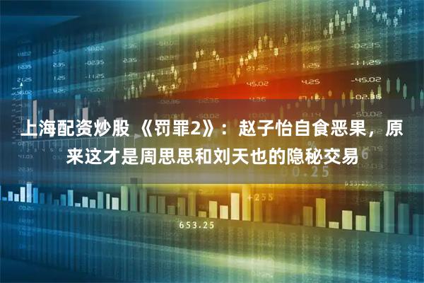 上海配资炒股 《罚罪2》：赵子怡自食恶果，原来这才是周思思和刘天也的隐秘交易
